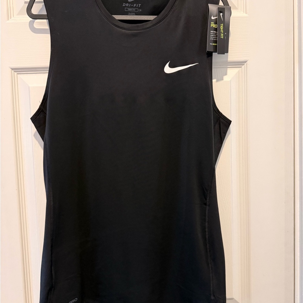 Men’s Nike Black Muscle Tee Tight Fit Size XL TALL NWT